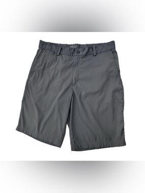 Nike Golf Dri-Fit Shorts Gray Mens 33 Tour Performance Stretch Flat Front
